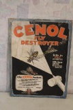 1940's CENOL Fly Destroyer Advertising Cardboard