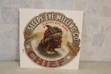 Original Sleepy Eye Milling Co. Indian Chief Sign