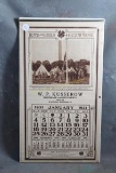 1931 Kussero Hardware Implements Adv Calendar