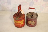 Vintage Pair of Gas Cans Eagle & Martin