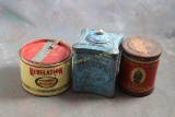 (3) Vintage Tobacco Tins Edgeworth Humidor