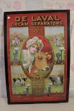 Vintage DeLaval Cream Separators Metal Sign