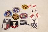 Vintagel Lot of 15+ USS Navy Patches Including