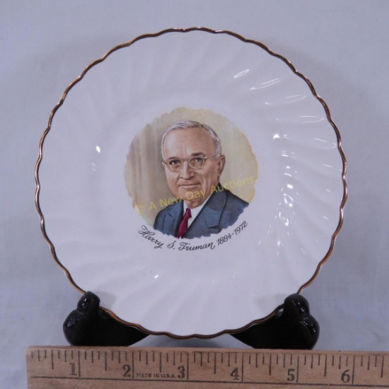 Harry S Truman 1884-1972 6" Portrait Plate
