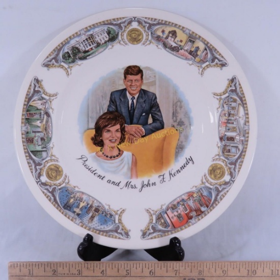 President & Mrs. John F Kennedy Plate