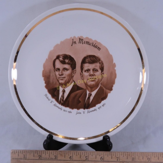 In Memorium Plate Robert & John F Kennedy