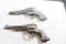 2 Vintage Toy Six Shooter Toy Cap Guns