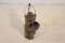 Antique Brass Hanging Miner's Lamp