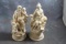 Pr of Victorian Figurines Made in Italy Composite