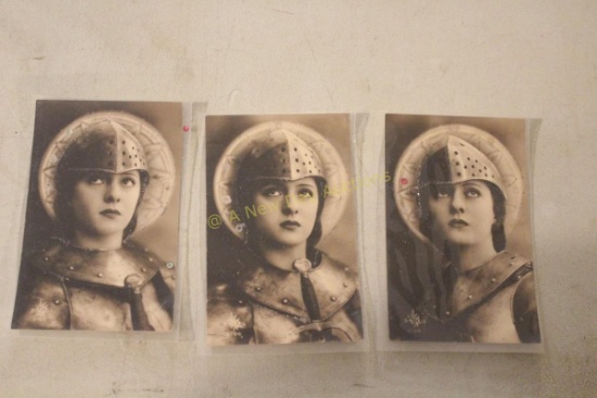 3 Antique Real Photo Postcards