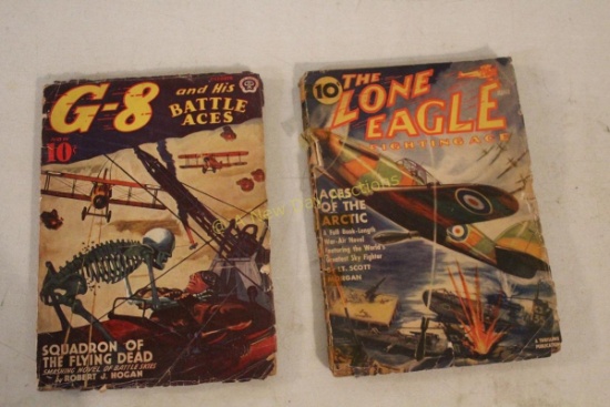 WWII 10 Cent The Lone Eagle Fighting Ace & G-8