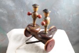 Antique Wooden Pull Toy Whirly Tinker