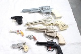 9 Vintage Toy Guns Texas Ranger, Cheyenne Shooter