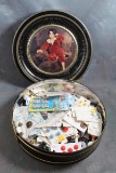 4 Lb. Victorian Tin Full of Vintage Sewing Buttons