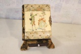 Victorian Celluloid Photo Album with Easel Stand