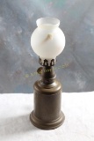 Antique Brass Oil Finger Lamp 9 1/4