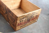 Antique Our Own American Family Wooden Crate