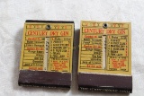 (2) Vintage Century Dry Gin Feature Matchbooks