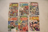 6 Conan The Barbarian Marvel Comic Books 30 & 35¢