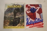 WWII Victory Calling Magazine & 1945 The Railroad