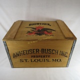 Anheuser Busch Budweiser Wood Crate