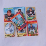 25 1970's Topps Football Cards with stars