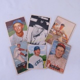 6 1950's Bowman Baseball Cards