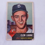 Clem Labine 1953 Topps Baseball Card