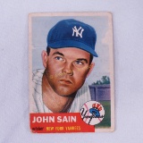 John Sain 1953 Topps Baseball Card