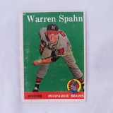 1958 Warren Spahn Topps Baseball Card