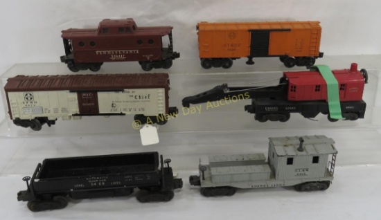 6 Vintage Lionel Train Cars