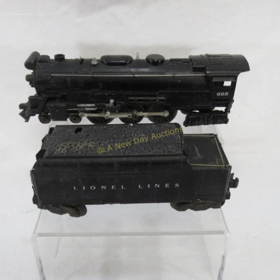 Lionel O Gauge #665 Loco 4-6-4 & 6026 Tender