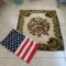 Wool Blanket and American Flag