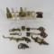 Brass alligators, bottle openers & thermometers