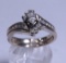 14kt White Gold and Diamond Wedding Ring Set