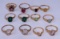 12 10kt Yellow Gold Rings in Assorted Sizes 13.46g