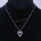 14kt White Gold Chain with Diamond Pendant
