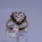 14kt Yellow Gold Sapphire & Diamond Heart Ring