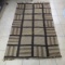 Brown and Black Woven Wool Rug 72x46