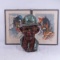 Austin Productions Hobo Clown Sculpture & 2 Prints