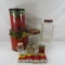Nash coffee & spice tins & glass coffee jars