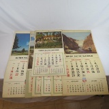 1940 & 1950's Union Pacific Railroad Calendars