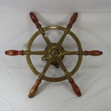 Decorative Brass Ships Wheel