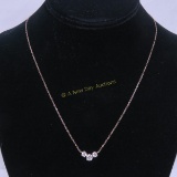 14kt Yellow Gold Necklace with Cubic Zirconia