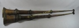 2 Antique Nepalese Vuvu Zula instruments