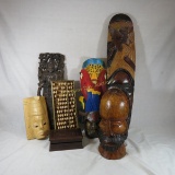 Wooden Wall Hangings, Tribal Masks, Wooden Box