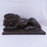 Resin Lion Sculpture 17x9x8