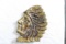 Old Cast Iron Native American Indian Chief Ashtray