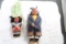 Pair of 1930's Skookum Dolls Maiden & Papoose