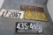 Old License Plates Minn. Wisc. & Iowa